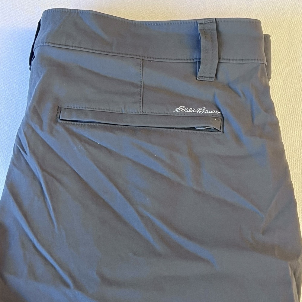 Eddie Bauer Men Gray Travex Nylon Performance Hiking Outdoors Pants Size 34X31‎